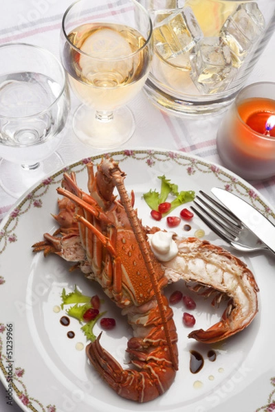 Obraz cooked lobster