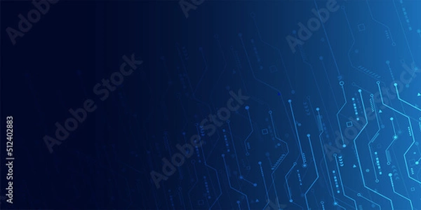 Fototapeta Circuit board.Technology background design.Electronic system concept.