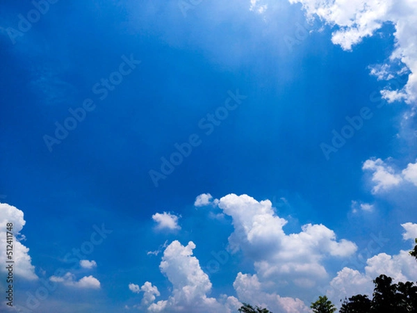 Obraz blue sky and clouds