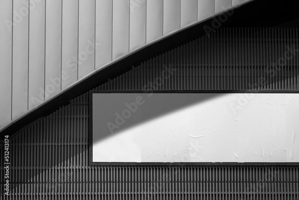 Obraz Clear Billboard and Wall Poster Mockup