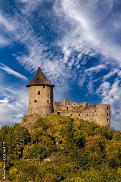 Obraz Somoska castle on Slovakia Hungarian border