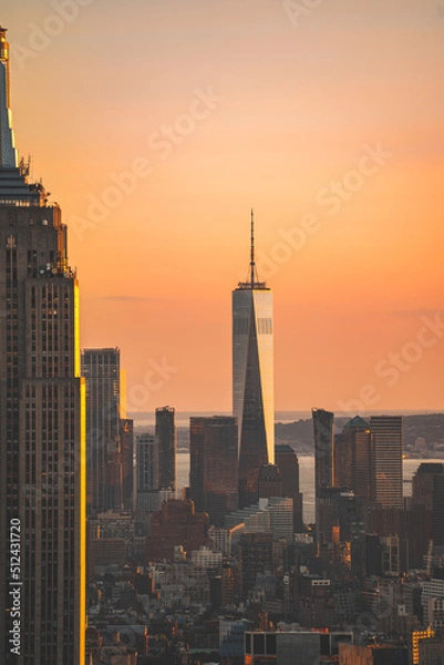 Fototapeta NEW YORK, NY, NYC, MANHATTAN, 911, 911 TRIBUTE IN LIGHT