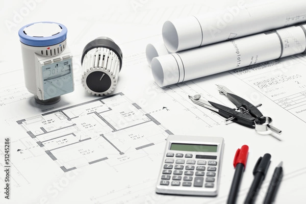 Obraz Kalkulation einer Heizungsanlage