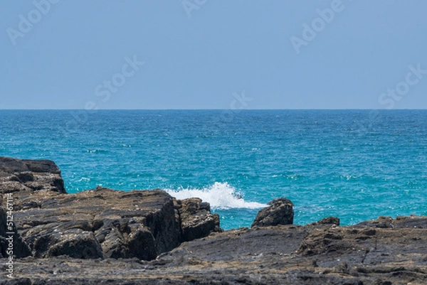 Obraz 青い海 青い空 白い波