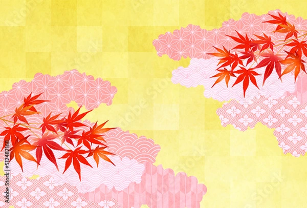 Fototapeta 紅葉　もみじ　秋　背景
