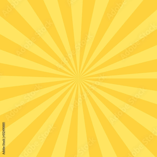 Fototapeta オレンジの集中線の背景素材　ベクター　バーゲンセール