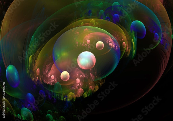 Obraz abstract background with circles