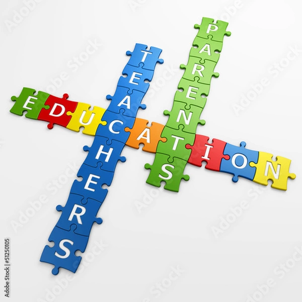 Fototapeta crossword education