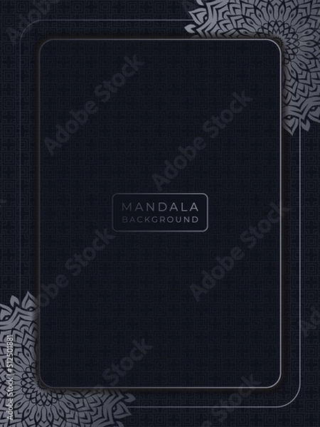 Obraz luxury mandala background for wedding invitation card