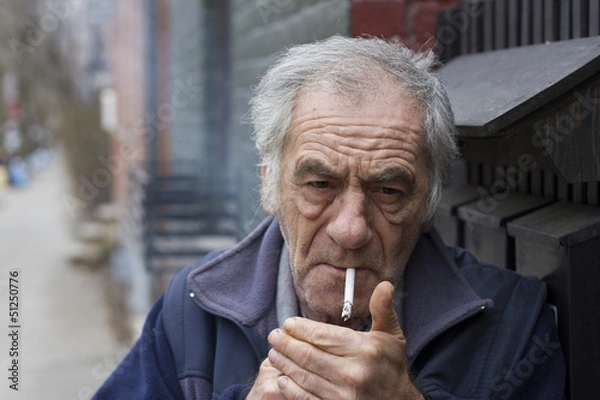 Fototapeta smoking man