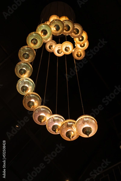 Obraz chandelier on the ceiling