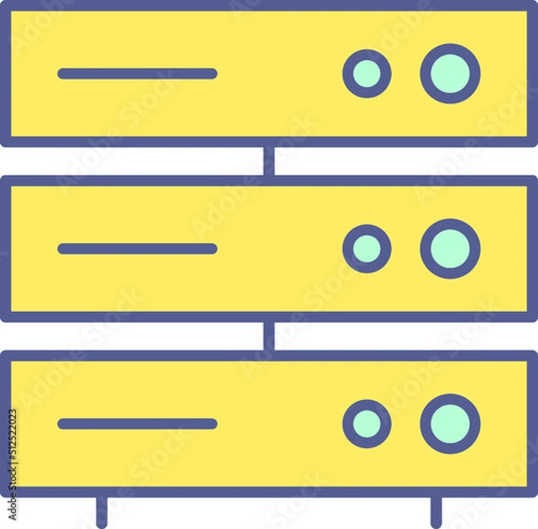 Fototapeta Server Network Icon