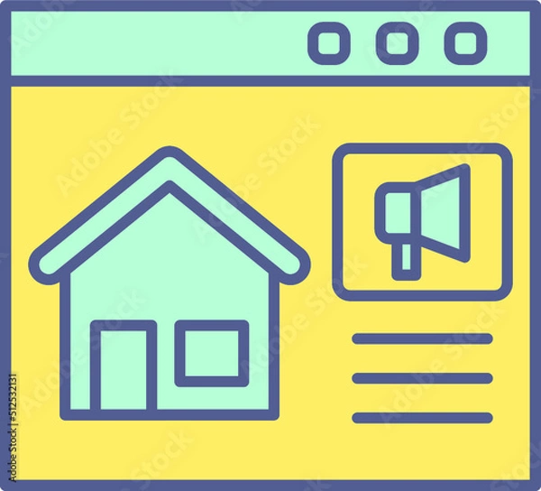 Obraz Unique Line Filled Icon