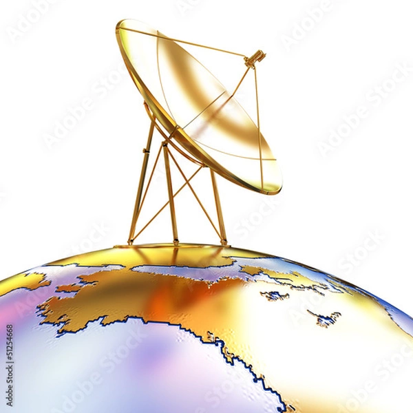 Fototapeta SAT on planet earth