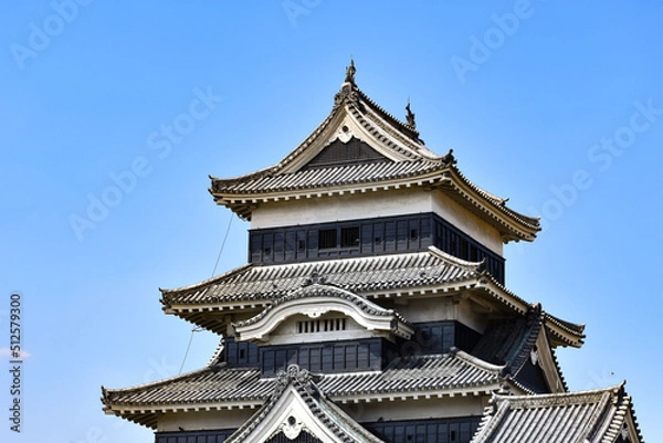 Fototapeta 春の国宝松本城