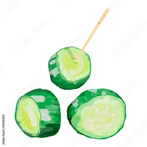 Fototapeta きゅうりの浅漬け