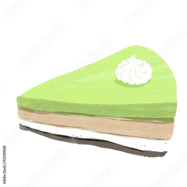 Fototapeta 抹茶のムースケーキ