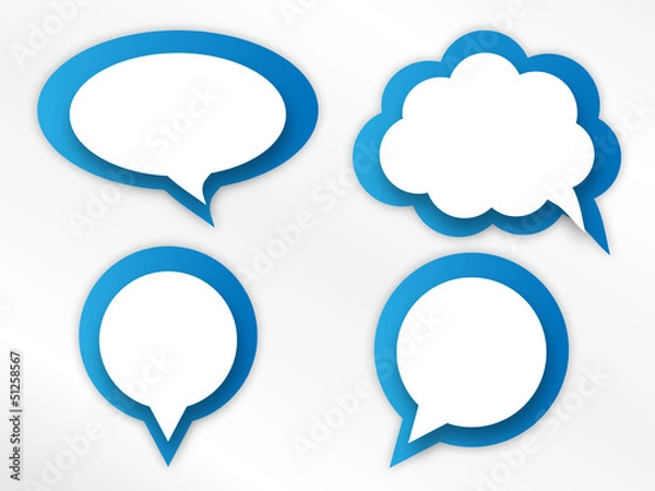 Obraz Speech bubbles