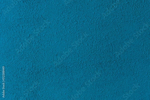 Obraz Blank wall color blue plaster paint stucco cement concrete rough surface texture background empty