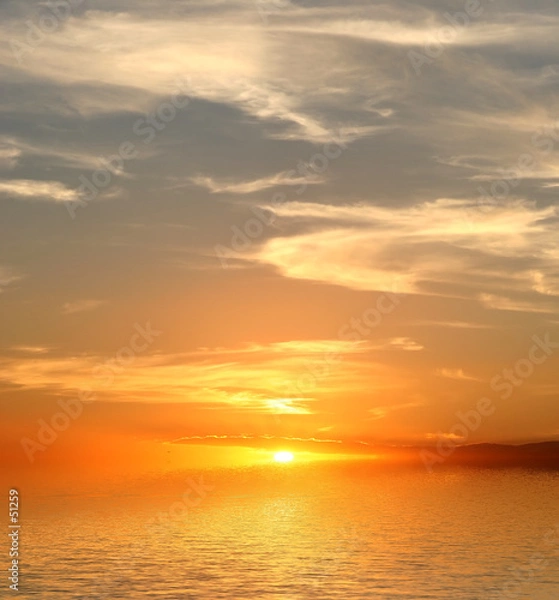 Obraz zachodzące niebo