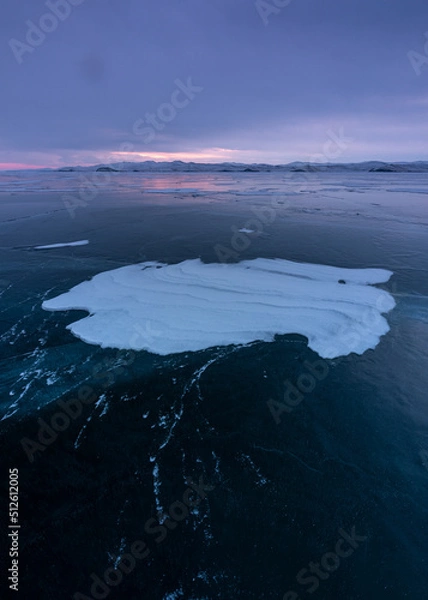 Fototapeta snow on ice
