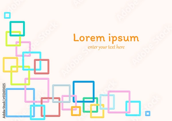 Fototapeta The colorful pattern abstract background. Vector background.