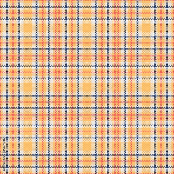 Fototapeta Tartan plaid pattern with texture and warm color.