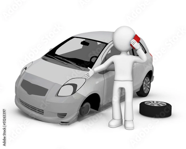 Obraz Road accident.