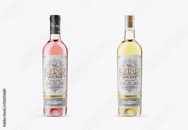 Obraz Wine Bottle Mockup