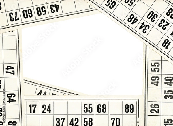 Fototapeta bingo cards