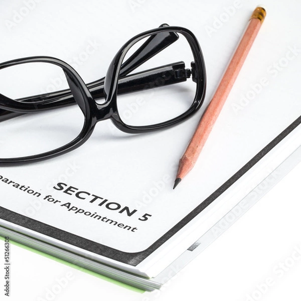 Fototapeta Check list paper