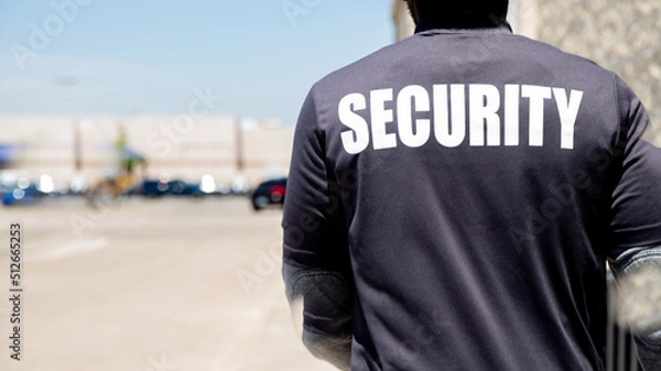 Obraz Parking security watching over parking area