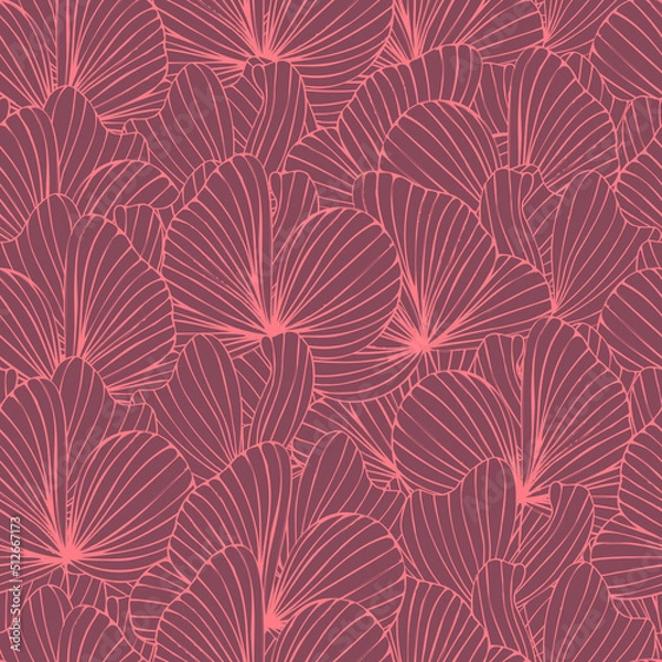 Fototapeta autumn leaves vector seamless pattern. background for fabrics, prints, packaging and postcards