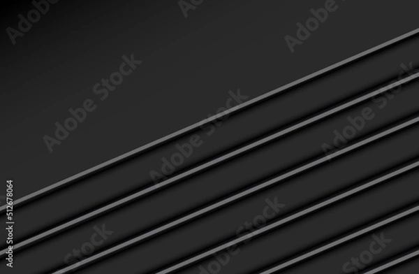 Obraz Dark grey channel abstract background