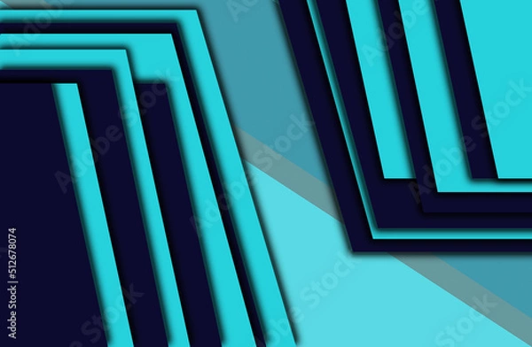 Obraz stack plates blue and light blue background