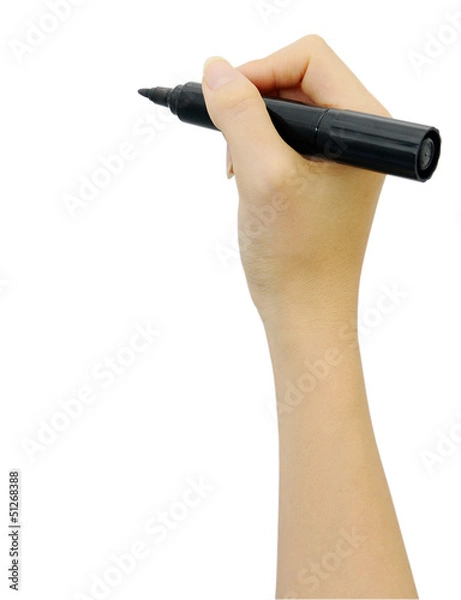 Fototapeta ホワイトボードと手