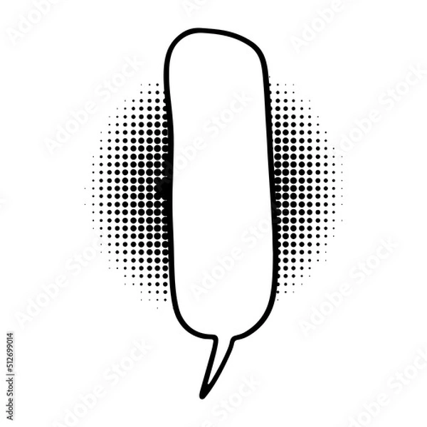 Fototapeta Comic conversation Speech Bubble, Doodle speech balloon