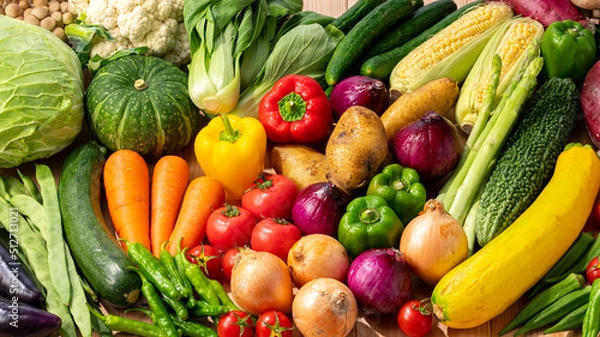 Obraz 色とりどりの野菜　野菜集合