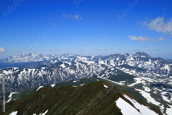 Fototapeta 北海道　オプタテシケ山からの大雪山
