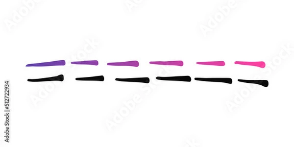 Fototapeta gradient dash line
