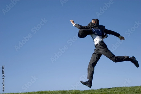 Obraz Businessman jumping
