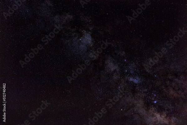 Obraz Milky Way stars and constellations on evening sky.