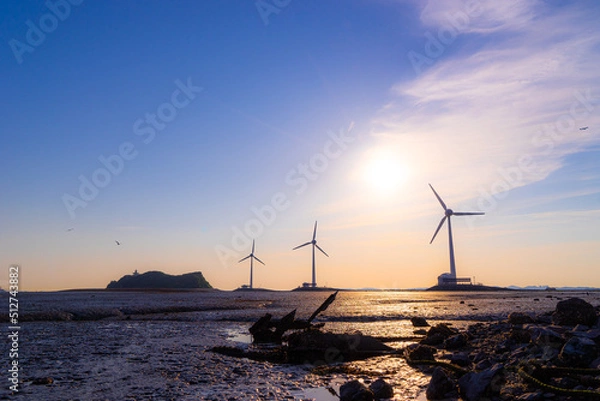 Fototapeta 풍력발전기