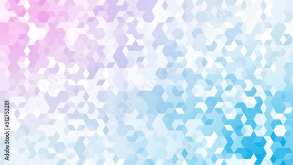 Fototapeta ダイヤのパターン背景素材，ピンクとブルーのグラデーション
