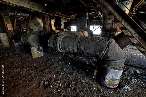 Fototapeta 炭鉱施設の廃墟「発電所跡」