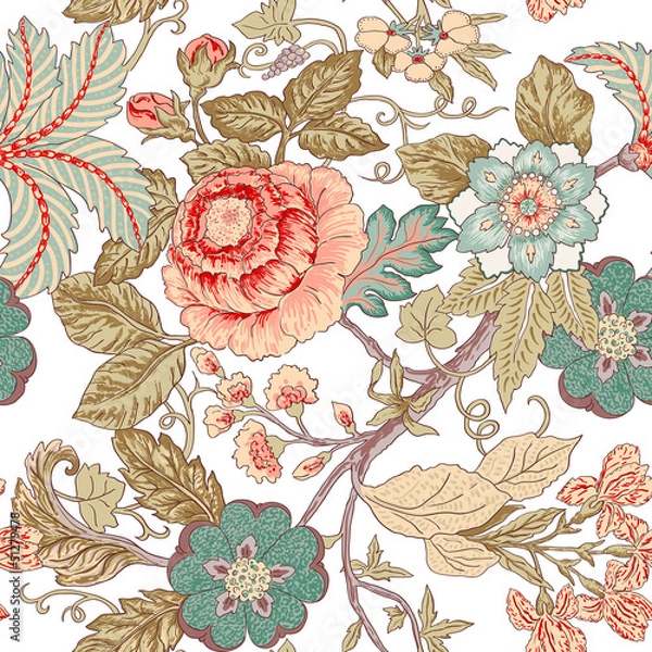 Obraz Vintage flower pattern
