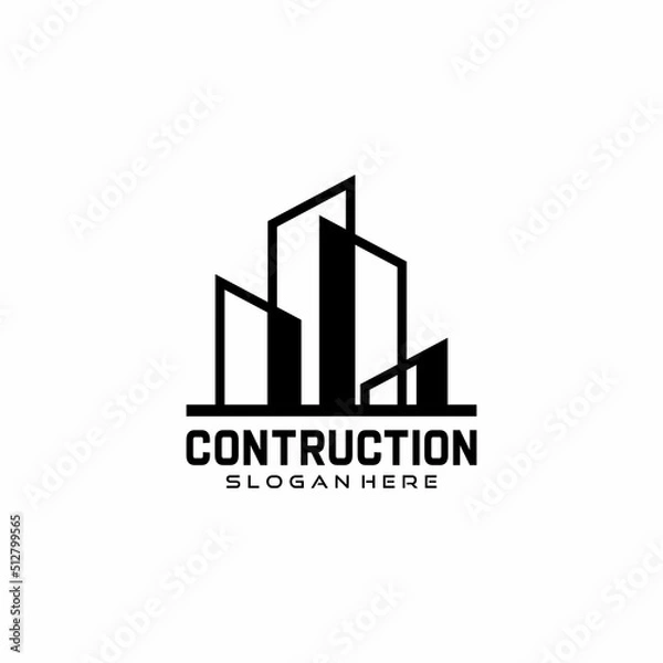 Obraz logo design for building construction
