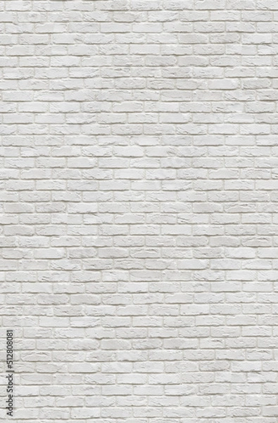 Obraz background of white old brick wall
