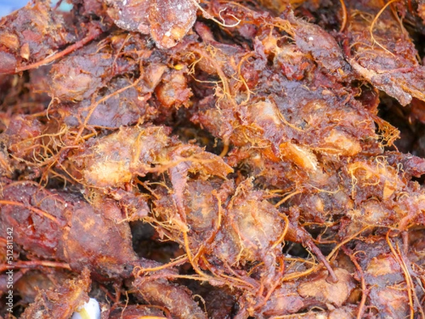 Obraz Heap of Tamarind imli selling in Indian shop as spice. Tamarind known as Imli in India is a widely used spice-condiment in India.