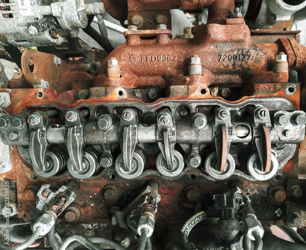 Obraz engine close up